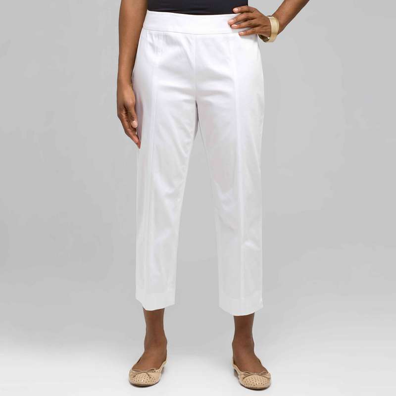 Slim Capri, White, large image number 0